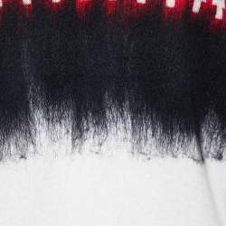 Just Cavalli Multicolor Patterned Wool and Silk V-Neck Sweater M