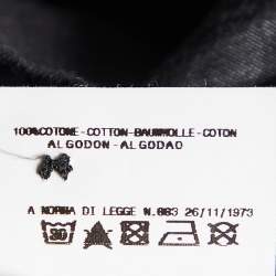 Just Cavalli Black Cotton Button Down Shirt L