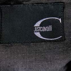 Just Cavalli Black Cotton Button Down Shirt L
