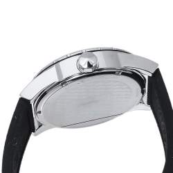 Pre Owned ساعة يد نسائية جاست كافالي 1جي082 مطاط ستانلس ستيل فضية 42 مم