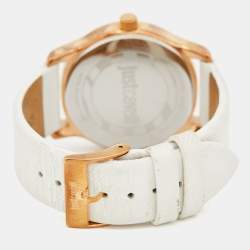 Pre Owned Just Cavalli Mother of pearl Rose Gold Plated Stainless Steel R7251127501c Women's Wristwatch 38 mm