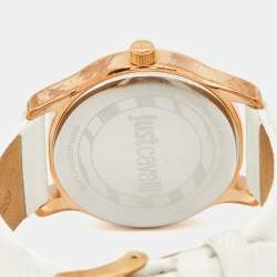 Pre Owned Just Cavalli Mother of pearl Rose Gold Plated Stainless Steel R7251127501c Women's Wristwatch 38 mm