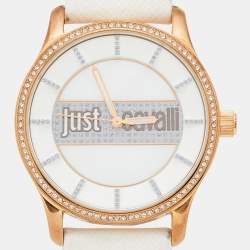 Pre Owned Just Cavalli Mother of pearl Rose Gold Plated Stainless Steel R7251127501c Women's Wristwatch 38 mm