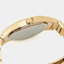 Pre Owned Just Cavalli Champagne Yellow Gold Plated Stainless Steel Instinct R7253164517 Women's Wristwatch 38 mm