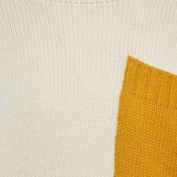 JW Anderson Off-White Wool Patch Pocket Detail High Neck Sweater M