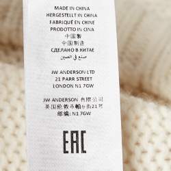 JW Anderson Off-White Wool Patch Pocket Detail High Neck Sweater M