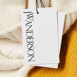 JW Anderson Off-White Wool Patch Pocket Detail High Neck Sweater M