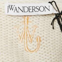 JW Anderson Off-White Wool Patch Pocket Detail High Neck Sweater M