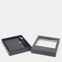Karl Lagerfeld Ikonik Silver Tone Book and Pen Set