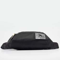 Pre Owned Karl Lagerfeld Black Nylon K/Pixel Belt Bag