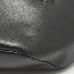 مملوكة مسبقًا Karl Lagerfeld Double Zip Black Leather Belt Bag