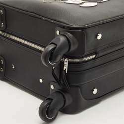Karl Lagerfield Black Coated Canvas K/IKONIC Trolley bag