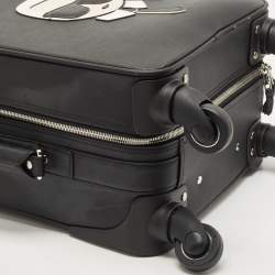 Karl Lagerfield Black Coated Canvas K/IKONIC Trolley bag