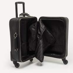 Karl Lagerfield Black Coated Canvas K/IKONIC Trolley bag