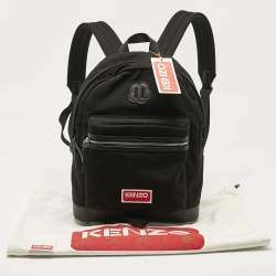 Pre Owned Kenzo Black Canvas Explore Backpack