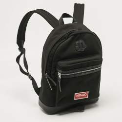 Pre Owned Kenzo Black Canvas Explore Backpack