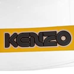 Pre Owned Kenzo Yellow/Clear PVC Logo Shopper Tote