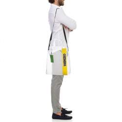 Pre Owned Kenzo Yellow/Clear PVC Logo Shopper Tote