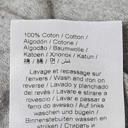 Pre Owned Kenzo Grey Logo Print Cotton Oversize T-Shirt M