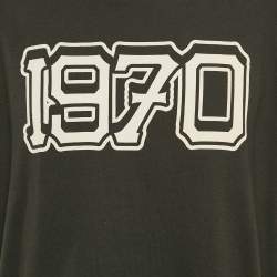 مملوكة مسبقًا Kenzo Black Graphic Print Cotton Boxy T-Shirt M