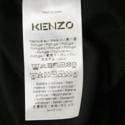 مملوكة مسبقًا تي شيرت واسع كينزو جيرسي أسود كي-تايجر مقاس وسط