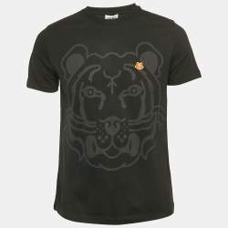 Kenzo Black K-Tiger Jersey Loose Fit T-Shirt M