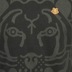 مملوكة مسبقًا تي شيرت واسع كينزو جيرسي أسود كي-تايجر مقاس وسط