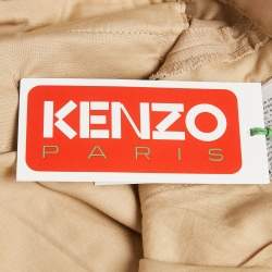 Pre Owned Kenzo Beige Gabardine Chino Trousers S