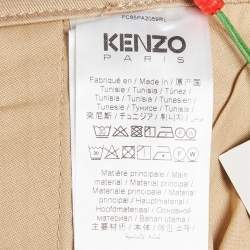Pre Owned Kenzo Beige Gabardine Chino Trousers S