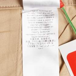 Pre Owned Kenzo Beige Gabardine Chino Trousers S