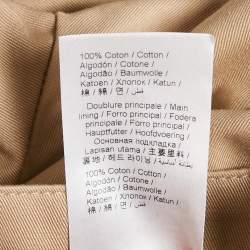 Pre Owned Kenzo Beige Gabardine Chino Trousers S