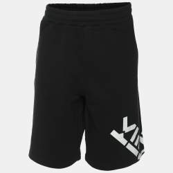 Kenzo Black Jersey Logo Print Short L