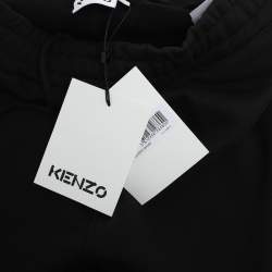 Kenzo Black Jersey Logo Print Short L