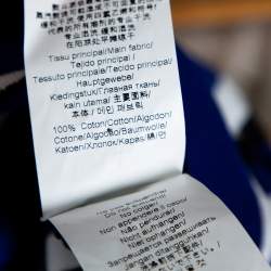 Pre Owned بلوفر كينزو تريكو شعار الماركة مخطط إنتارسيا أزرق فرينش مقاس وسط (ميديوم)