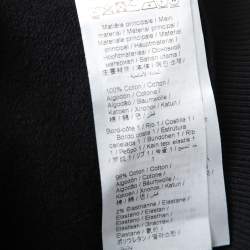 Pre Owned Kenzo Black Tiger Logo Embroidered Cotton Sweatshirt L