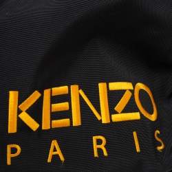 Pre Owned Kenzo Black Nylon Embroidered Tiger Backpack