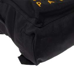 Pre Owned Kenzo Black Nylon Embroidered Tiger Backpack