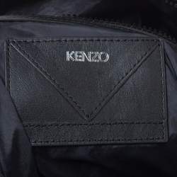 Pre Owned Kenzo Black Nylon Logo Backpack