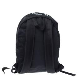 Pre Owned Kenzo Black Nylon Logo Backpack