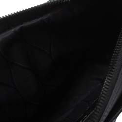 Pre Owned Kenzo Black Croc Embossed Leather Hiker Crossbody Bag