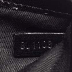 Pre Owned Kenzo Black Leather Sqaure Logo Bifold Wallet 