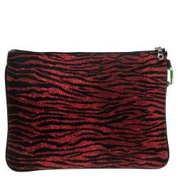 Kenzo x H&M Multicolor Animal Print And Geometric Pattern Nylon Pouch