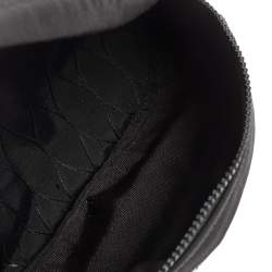 Pre Owned Kenzo Black Black Nylon Kampus Embroidered Belt Bag