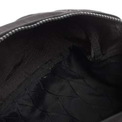 Pre Owned Kenzo Black Black Nylon Kampus Embroidered Belt Bag
