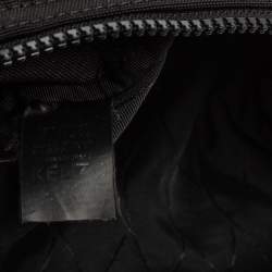 Pre Owned Kenzo Black Black Nylon Kampus Embroidered Belt Bag