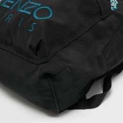 Pre Owned Kenzo Black Tiger Embroidered Nylon Backpack