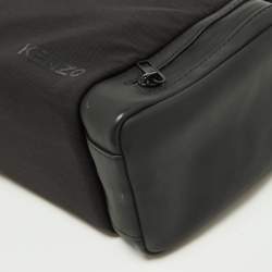 Pre Owned Kenzo Black Nylon and Faux Leather Crossbody Bag