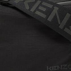 Pre Owned Kenzo Black Nylon and Faux Leather Crossbody Bag