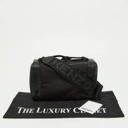 Pre Owned Kenzo Black Nylon and Faux Leather Crossbody Bag