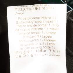 Kenzo Black Embroidered Crepe Sweatshirt XL
